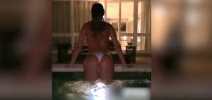 Bianca Drăgușanu, în sânii goi, într-o piscină din Maldive! Gabi Bădălău, un norocos din cale-afară / VIDEO