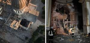 Imagini dureroase cu Catedrala Ortodoxă din Odesa, după ce a fost distrusă de ruși: „Va exista cu siguranță o răzbunare față de teroriști” / FOTO