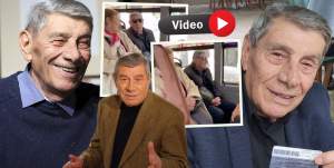 EXCLUSIV. Imagini rare cu Mitică Popescu. Surprins în autobuz, celebrul actor a stat de vorbă cu toată lumea