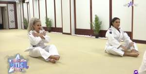 Sânziana Buruiană și Elena Ionescu, introduse în lumea artelor marțiale! Cele două dive s-au transformat în războinice, la Antena Stars / VIDEO