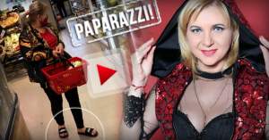 VIDEO PAPARAZZI / Când vine vorba de pofte, Carmen Șerban uită de ea, ba chiar să se și.. încalțe! Așa a fost surprinsă artista, la cumpărături
