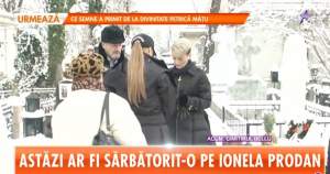 VIDEO & FOTO / Parastas de 9 luni pentru Ionela Prodan. Anamaria Prodan, emoţionată la mormântul mamei ei