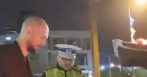Tzancă Uraganu și Andrew Tate, opriți de polițiști în trafic! Au fost testați cu aparatele etilotest și drugtest / VIDEO