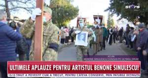 Ultimele aplauze pentru regretatul Benone Sinulescu! Artistul, înmormântat pe aleea principală a Cimitirului Eternitatea / VIDEO