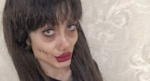 Tânăra care s-a desfigurat ca să arate ca Angelina Jolie şi-a expus adevărata faţă. Aşa arată nemachiată şi fără alte artificii