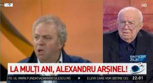 VIDEO / Alexandru Arșinel, cu ochii în lacrimi de ziua lui! Marele actor a izbucnit în momentul în care a văzut imaginile cu Stela Popescu: ”Regret că nu mai este” 