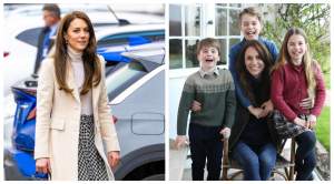 Prima poză cu Kate Middleton și copiii, editată? Ce au descoperit analiștii! Prințesa de Wales nu ar fi în imagine