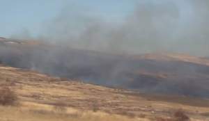 Incendiu de vegetație lângă Ferma Dacilor! Probele din anchetă au fost în pericol. Pompierii s-au deplasat și la hotel / FOTO