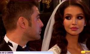 VIDEO / Reacția lui Adrian Mutu atunci când a văzut-o pe Sandra în rochia de mireasă: "Frumoasa lu' tata"