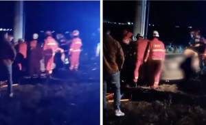 Accident rutier teribil în noaptea de Crăciun, în Braşov. După ce un autoturism a intrat cu viteză într-un stâlp de electricitate, o persoană încarcerată