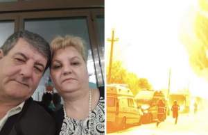 Bărbatul care a făcut infarct când și-a văzut soția în flăcări în urma exploziilor din Crevedia făcea plângeri de doi ani cu privire la stația GPL. Povestea celor doi parteneri care au murit / FOTO