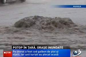 Dezastru după ploi! Veneţia s-a mutat pe litoralul românesc! Uite care au fost cele mai afectate staţiuni!