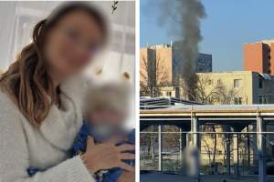 Imaginile cu momentul când mama din Iaşi se aruncă cu bebelușul de la etajul 3 pentru a scăpa de flăcările incendiului. Un martor a surprins întreaga scenă / FOTO