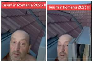 Un turist și-a luat cazare în România și a rămas șocat! Ca să poată face duș în picioare trebuia să scoată capul pe geam / VIDEO