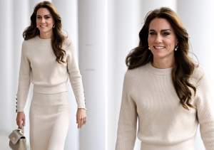 Kate Middleton, îmbrăcată într-o ţinută realizată în România. Imaginile cu ducesa de Wales au făcut înconjurul lumii / FOTO