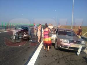 EXCLUSIV! S-au făcut praf! Accident spectaculos pe Autostrada Soarelui / FOTO & VIDEO