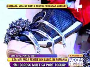 Mihai Albu a creat pantofi pentru "cea mai scundă femeie din lume"!