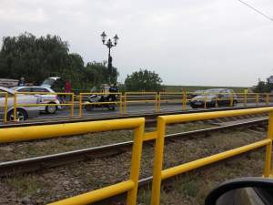 Accident pe Podul Ciurel, din Capitală: Jurnaliști LOVIȚI de o mașină în timpul unei filmări