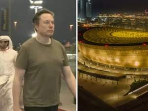 Elon Musk, apariție spectaculoasă la finala Campionatului Mondial din Qatar. Imagini cu miliardarul la intrarea pe stadionul Lusail / FOTO