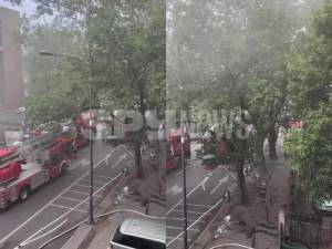 Incendiu puternic în zona de nord din București! Echipajele de stingere au ajuns la fața locului / VIDEO