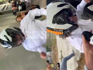 Tatăl lui Vlad Pascu a ieșit de la audieri! Mihai Pascu a fost la un pas să îi calce pe jurnaliști cu motocicleta! / PAPARAZZI