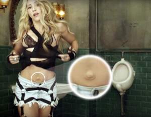 FOTO / Ce se întâmplă cu Shakira? Buricul său ar putea ascunde o boală