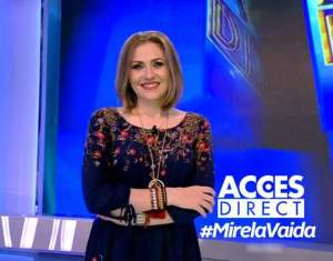 FOTO / După două emisiuni, Mirela Vaida, radiantă într-o ţinută de vis! Oare ce sărbătoreşte prezentatoarea TV?