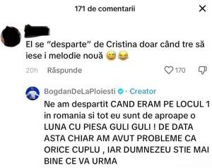 Bogdan de la Ploiești dezminte faptul că despărțirea de Cristina Pucean ar fi o strategie de marketing. Fanilor nu le vine să creadă că au pus punct relației: „De data asta...” / FOTO