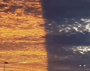Fenomen unic pe cer! Unde a fost vizibil „apusul de soare divizat”. Ce explicație dau specialiștii / FOTO