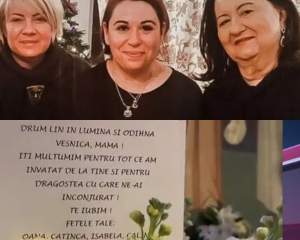 Oana Roman și sora ei, nedezlipite de mama lor! Ce mesaj au scris cele două pe un buchet imens de trandafiri albi / FOTO