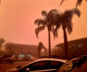 Imagini apocaliptice din Australia, Iadul pe Pământ. Cerul s-a făcut roșu din cauza incendiilor de vegetație