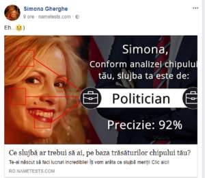 Simona Gherghe a făcut testul. Se apucă de politică?