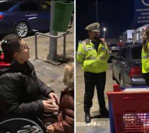 Femeie în scaun cu rotile, lăsată fără mașină de polițiști, în Constanța. Motivul pentru care agenții au ridicat autoturismul din parcarea unui hipermarket / FOTO