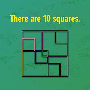 Testul IQ care te pune în dificultate. Câte pătrate sunt în imagine? / FOTO