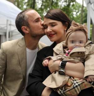 Șerban Copoț și soția sa și-au botezat fetița. Imagini de la evenimentul mult așteptat de prezentatorul TV: ”A fost o zi mare”