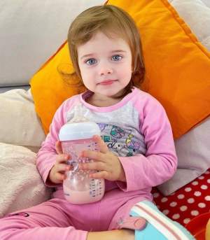 Fiica cea mică a Gabrielei Cristea și a lui Tavi Clonda împlinește astăzi 2 ani! Ce urare i-a transmis cântărețul / FOTO