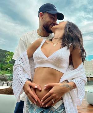 Neymar, tată pentru a doua oară! Primele imagini cu burtica de gravidă a iubitei starului brazilian: „Ne faci zilele mult mai fericite” / FOTO