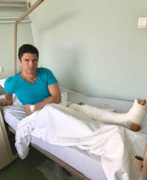 FOTO / Luis Lazarus, pe patul de spital: "Operaţia a durat multe ore"