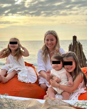 Laura Cosoi, imagine emoționantă alături de cele trei fiice. Cum a surprins-o soțul vedetei, chiar de ziua sa de naștere / FOTO