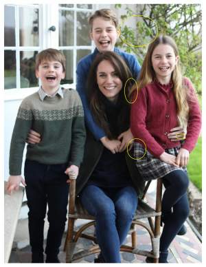 Prima poză cu Kate Middleton și copiii, editată? Ce au descoperit analiștii! Prințesa de Wales nu ar fi în imagine