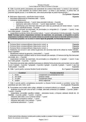 Evaluare Natională 2023. Baremul de corectare pentru proba de Limba și Literatura Română a fost publicat / FOTO