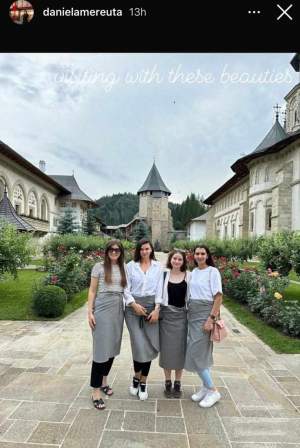 Irina Columbeanu, vizită la mănăstire alături de mătușile ei! Cum s-a fotografiat fiica lui Irinel Columbeanu alături de Ramona și Alina Gabor / FOTO