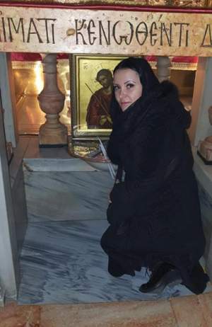 Silvana Rîciu, Paşte la mănăstire: "Băiatul meu vrea să devină preot"