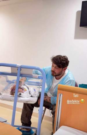 Edy Kovacs, filmat în ipostaze înduioșătoare alături de bebelușul lui! Ana Baniciu l-a surprins pe ascuns în maternitate! / VIDEO