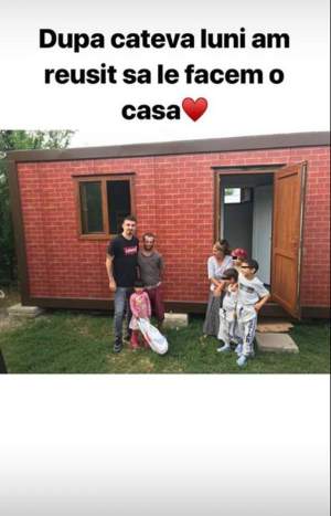FOTO / Gest impresionant făcut de Sergiu Hanca pentru o familie sărmană. Fotbalistul a ridicat o casă!