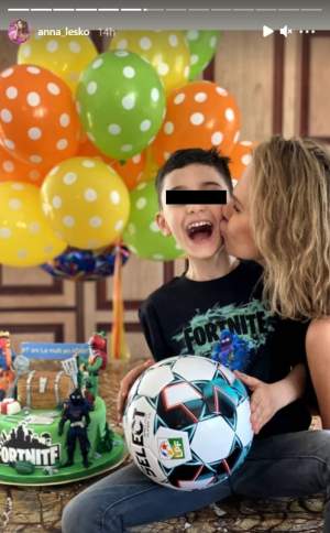 Băiețelul Annei Lesko a împlinit 7 ani. Cum a sărbătorit artista ziua de naștere a fiului ei / FOTO