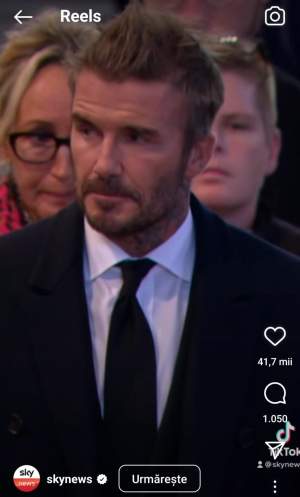 David Beckham a stat 12 ore la coadă pentru a-i aduce un omagiu Reginei Elisabeta. A plâns când a ajuns lângă sicriu / FOTO