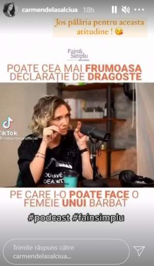 Ce părere are Carmen de la Sălciua despre Adela Popescu! Mesajul postat de artistă pentru soția lui Radu Vâlcan