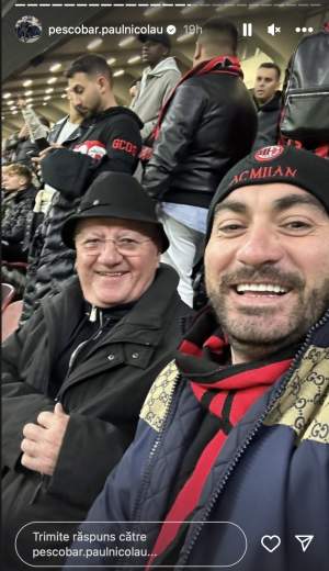 Pescobar a aruncat cu bani pe San Siro, la meciul dintre Milan – PSG. Gestul făcut de afacerist și de Dumitru Dragomir i-a uimit pe români: „Uite, bă! Dă, bă, încoace!” / VIDEO