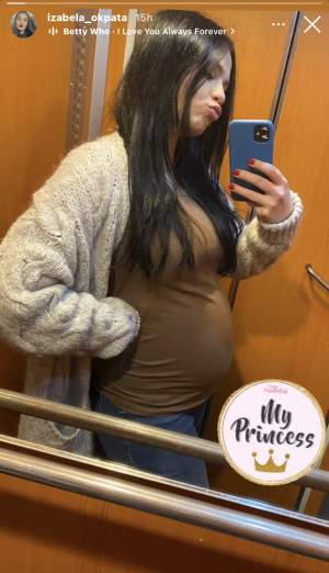 Izabela, noi imagini cu burtica de graviduță. Cum arată soția lui Blaze în al doilea trimestru de sarcină / FOTO